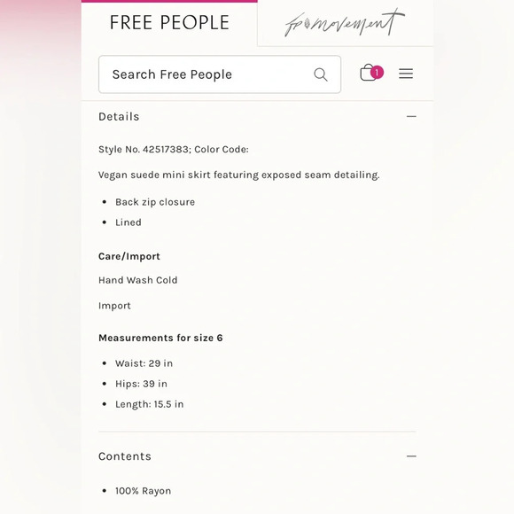 FREE PEOPLE Modern Femme Vegan Suede Mini Skirt in Pressed Flowers - Picture 12 of 12